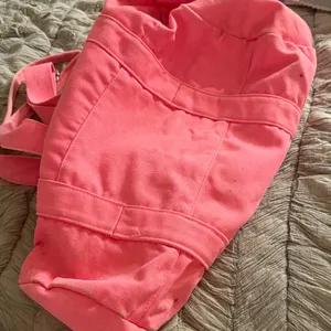 PINK Victoria's Secret Neon Pink Canvas Duffle Bag thumbnail 7