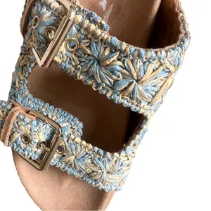 Mila Paoli NEW Women's Woven 2 Strap Buckle Sandal Size 8 #B1947 thumbnail 10