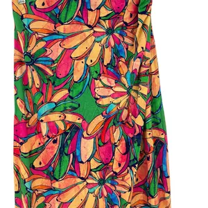 Anthropologie Farm Rio Getaway Midi Skirt Tropical Print Green Pink Size‎ Small thumbnail 7