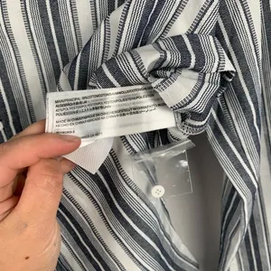 The Fifth Label Guide Stripe Top Tie Front‎ Blouse Blue White NWT S thumbnail 4