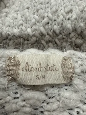 Altar'd State Cream & Taupe Striped V-Neck Sweater thumbnail 5