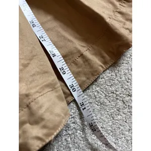 Zara Basic Parka Jacket Size Small Tan Utility Hooded Cotton Blend Coat thumbnail 9