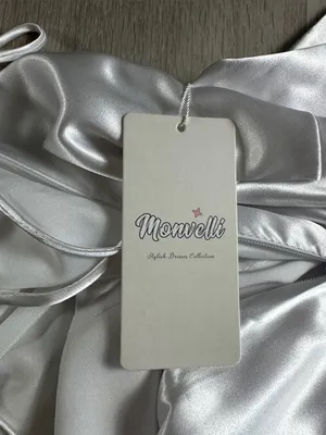 Monvelli Satin Maxi Slip Dress White Size 4 NWT thumbnail 9