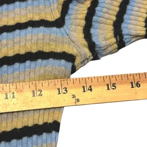 Theory Leenda‎ Striped 100% Wool Top Sz P Preppy Academia Quiet Luxury thumbnail 2