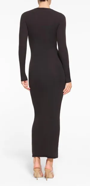 SKIMS Crew Neck Long Sleeve Dress thumbnail 3