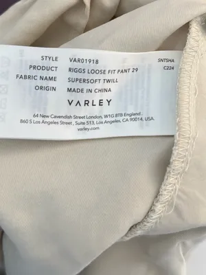 Varley Riggs Loose Fit Pants 29" Supersoft Twill Fabric thumbnail 7
