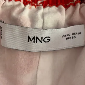 Mango MNG Floral Dress 10 Red Puff Sleeve Cottagecore Boho Milk Maid Peasant thumbnail 7