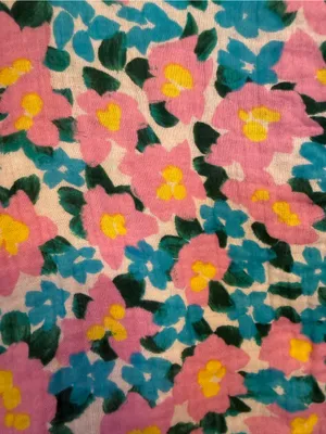 Show me Your MuMu Womens Leslie Top High/Low Violets Garden Floral Print Blouse thumbnail 6