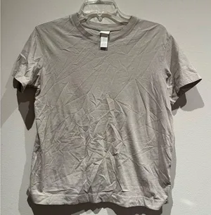 5/$20- H&M basics taupe color tee in small thumbnail 1