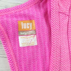 Lucy Tech Racerback Tank Top Women’s Small Pink Keyhole Back Athletic Workout thumbnail 4
