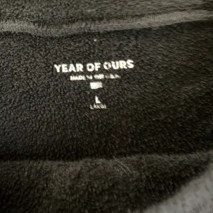 Year Of Ours‎ Black Terry Pullover Sweatshirt Large Casual Cozy Layer Women's thumbnail 4