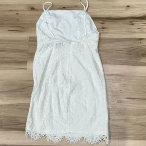 HELLO MOLLY For One Night Only Dress White Lace Mini Women’s XS thumbnail 5