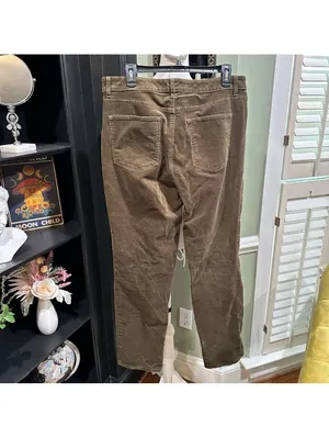 Talbots Olive Green Straight‑Leg Corduroy Jeans – Size 12 thumbnail 5