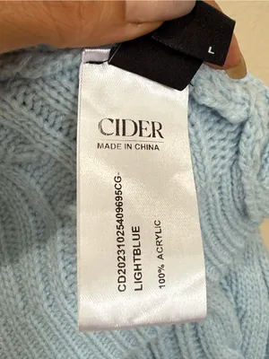 Cider Blue Cable Knit Bow Sleeve Crop Shrug Bolero Coquette Balletcore Large Y2K thumbnail 6