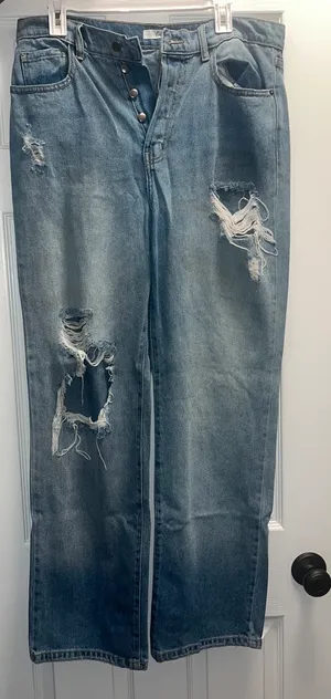 Cello High Waisted Distressed Jeans thumbnail 2