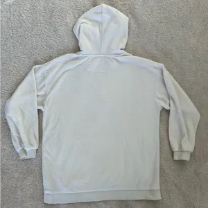 Aerie Sherpa fleece cream hoodie size small oversized thumbnail 5