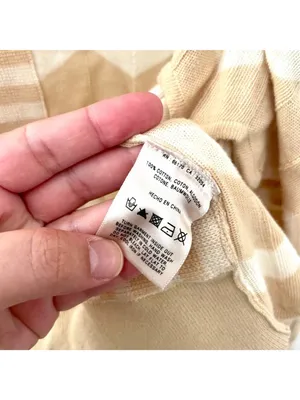 Anthropologie Ruffled Motion Shrug Cardigan by Rosie Neira Size M Beige Chevron thumbnail 3