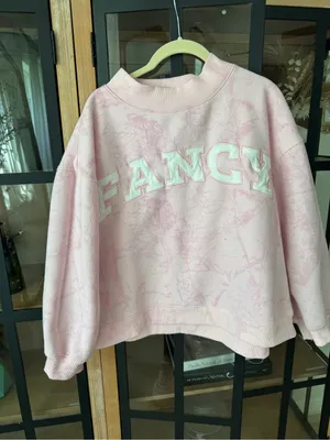 Shop Fancy camo mockneck sweatshirt pullover varsity letters parke thumbnail 4