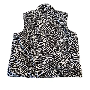 Women's REVERSIBLE zip up vest with pockets size M Black Size M thumbnail 3
