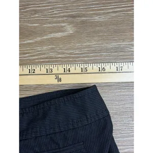 Ann Taylor LOFT Ann Pants Womens 10 Black Pinstripe Wide Leg Career Trouser thumbnail 8