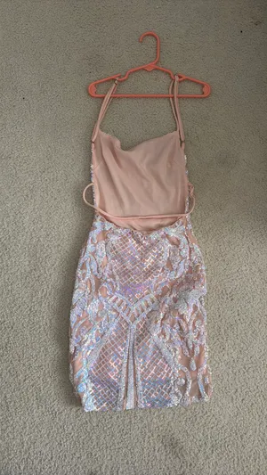 Sequin Lucy in the Sky Iridescent Dress Bodycon thumbnail 5
