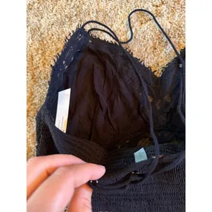 Free People FP One Ilektra Bralette Black Lace Crop Top Boho Strappy Cami thumbnail 6