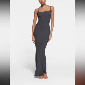 Skims Elegant Black Maxi Dress S thumbnail 3