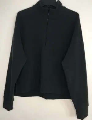 Calia by Carrie Women's Fall Textured 1/4 Zip in Black NWT thumbnail 3