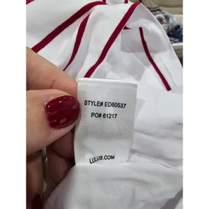 Lulus Knit T Shirt Dress White Red Lined Striped Fisherman Size Small Natical thumbnail 10