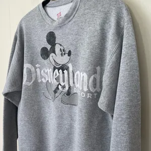 Hanes Disneyland Resort Crewneck Sweatshirt Mickey Mouse Grey Women’s Size S thumbnail 10