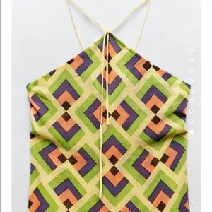 Zara geometrical jacquard knit dress NEW thumbnail 4
