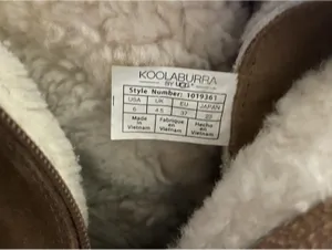Koolaburra by UGG Sz 6 Shazi Short Boot Shearling Fur Brown thumbnail 5
