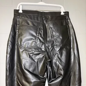 Abercrombie & Fitch The 90s Straight Ultra High Rise Leather Crossover 32/14 S thumbnail 7