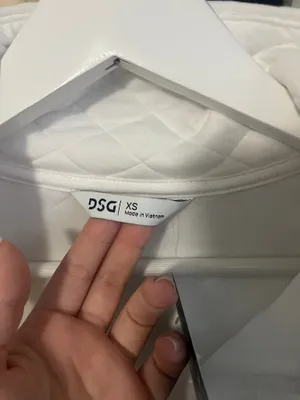 DSG white quilted zip up jacket with hood thumbnail 4
