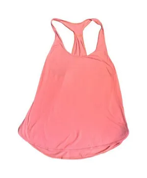Lululemon Racerback Coral Tank Top Size 12 Womens Workout Activewear/fair/good c thumbnail 1