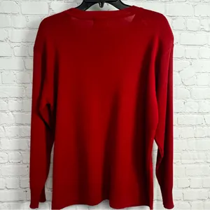 Vintage Y2k Grannycore red wool knit sweater Autumn Creations Large thumbnail 5