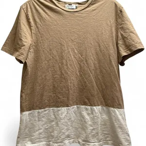 Topman Two-Tone Brown and Cream Short Sleeve Tee thumbnail 1