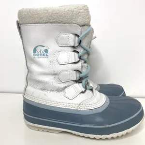 Sorel 1964 PAC Lace Up Waterproof White Leather Snow Boot 6 thumbnail 5