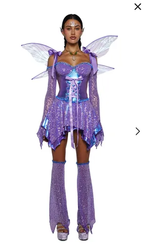 Dolls kill trickz n treatz cyber fairy costume XS thumbnail 4