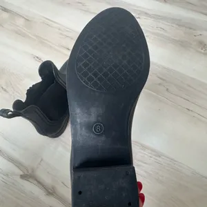 Jeffrey Campbell Black Chelsea Rain Boot with Blue Insole thumbnail 3
