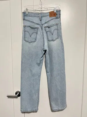 Levi's Size 29 Blue Ribcage Straight Button Fly Jeans thumbnail 5