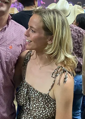 Romper In Khaki And White Polka Dot thumbnail 2