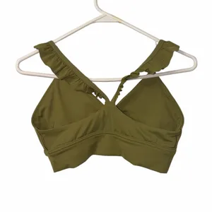 OFFLINE By Aerie Real Me XTRA Ruffle Green Sports Bra(Size Medium) thumbnail 7