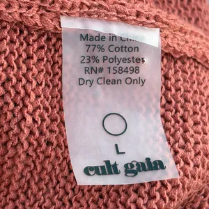 Cult Gaia Billie knit cutout short sleeve mini dress in Jasper size L large NWT thumbnail 8