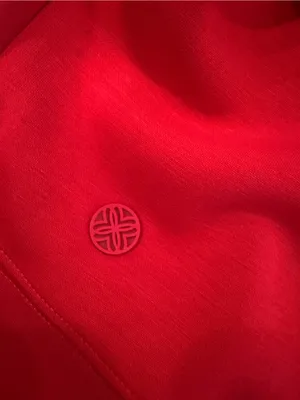 Lilly Pulitzer Bright Red Hooded Pullover thumbnail 3