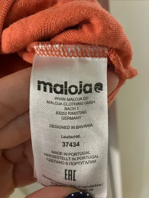 Maloja Quilted Crewneck Sweatshirt in Salmon Red Orange Size Medium thumbnail 4