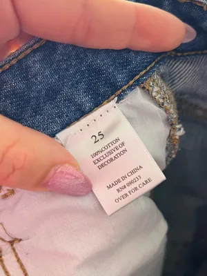 PacSun Playboy Los Angeles Graphic Jeans Womens 25 Y2K Straight Leg Denim Floral Bunny thumbnail 12