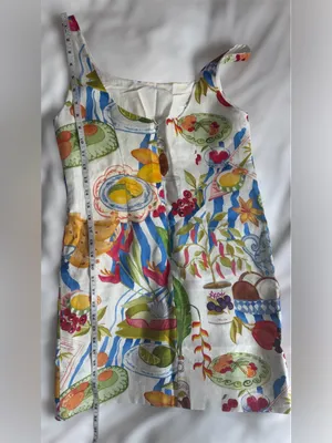 FARM Rio Fresh Table Linen Mini Dress S Fruit Tropical Resort Vacation thumbnail 10