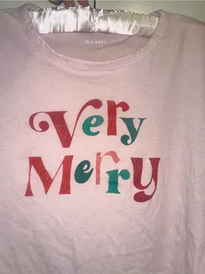 Old Navy Holiday Graphic T-Shirt- Very Merry thumbnail 2