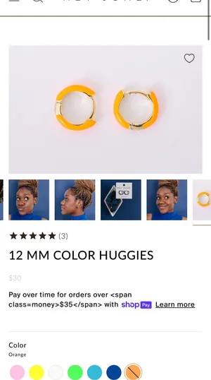 hey june orange and gold huggies thumbnail 2